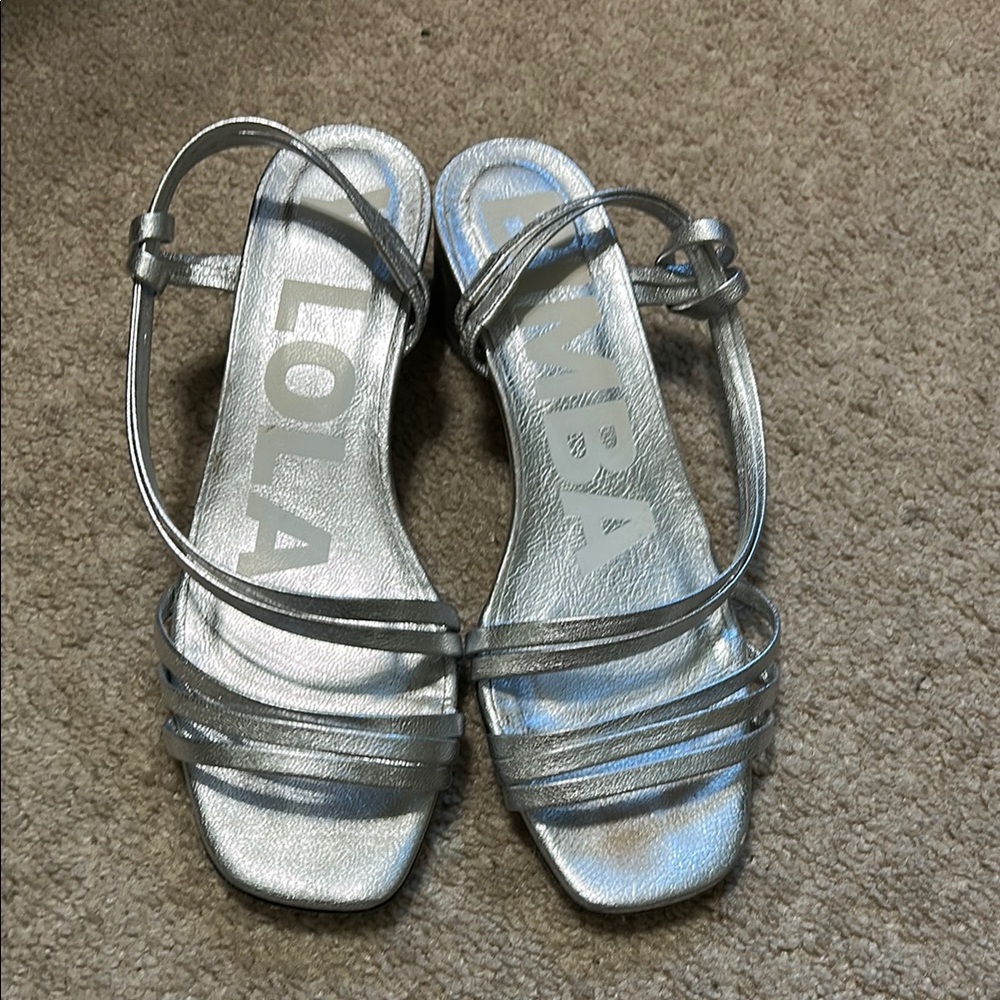 Lola Silver Strappy Sandals